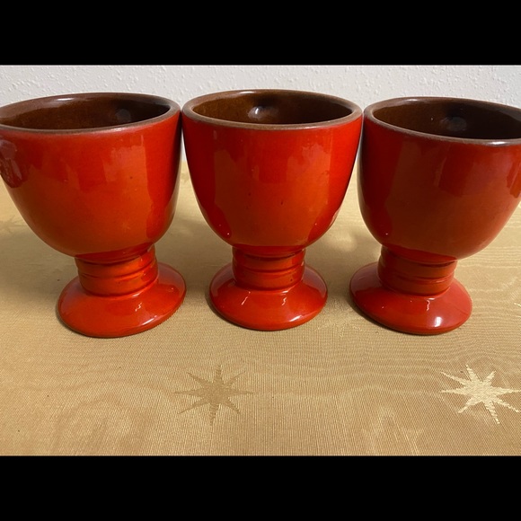 Frankoma Flame Red Pedestal Cups
Set of 3 - Picture 6 of 11